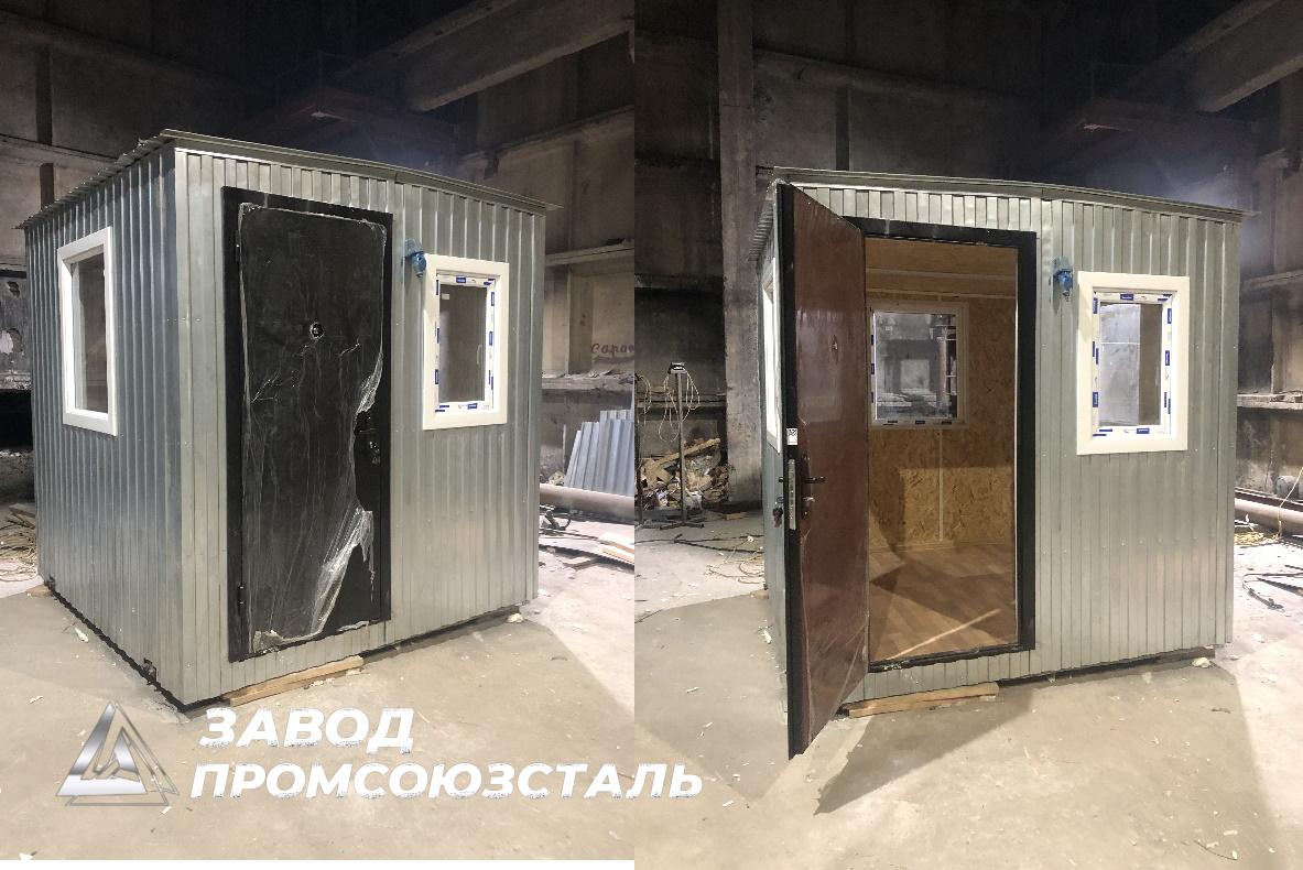 post-ohrannyj.-dva-etazha.-lestnicza-metallicheskaya.-uteplenie-100mm.-razmer-24h24.-uezzhaet-v-g.abakan. Блок-посты охраны 2,4×2,4×5 м